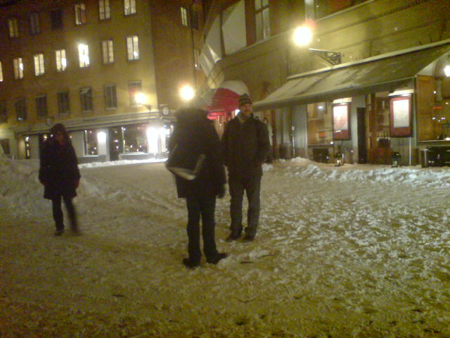 Några av kvällens vandrare